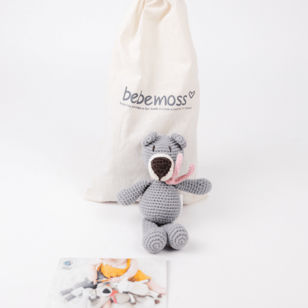 Atty the bear - grey mini