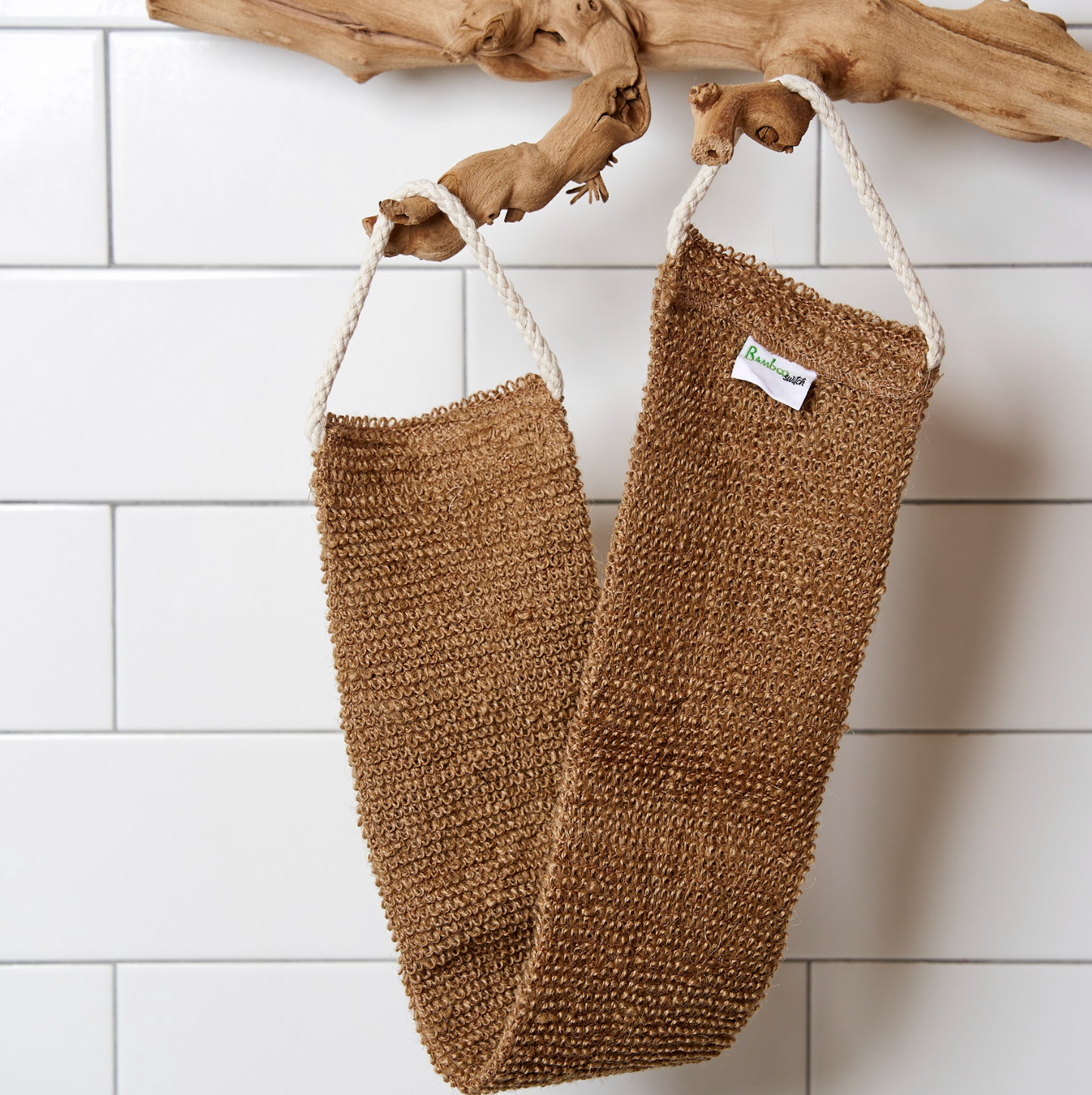 Bamboo Switch - Sisal Linen Back Exfoliating Strap | Gift Bestseller