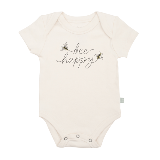 graphic bodysuit | bee happy
