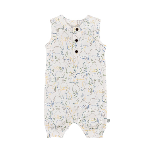 tank romper | bunnies