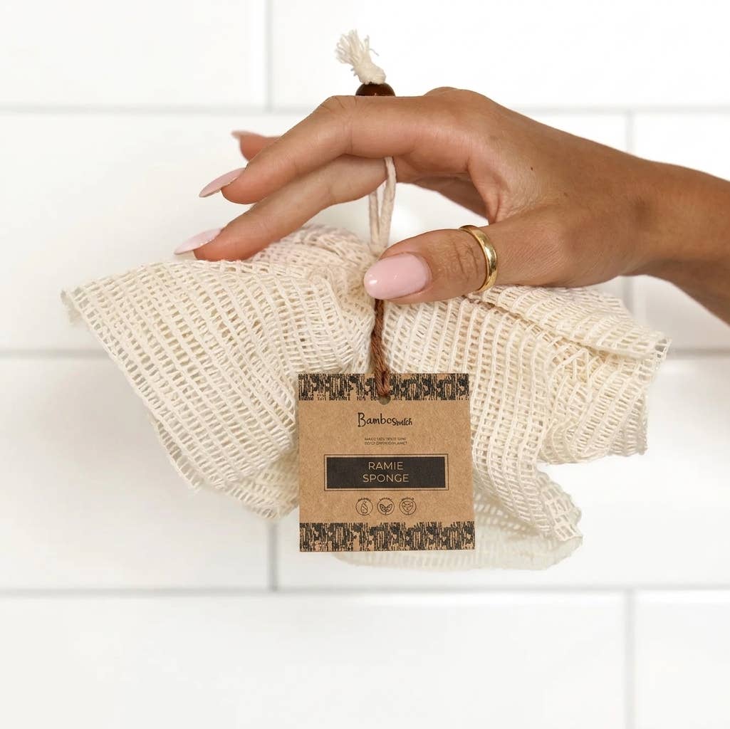 Shower Pouf | Ramie Exfoliating Sponge