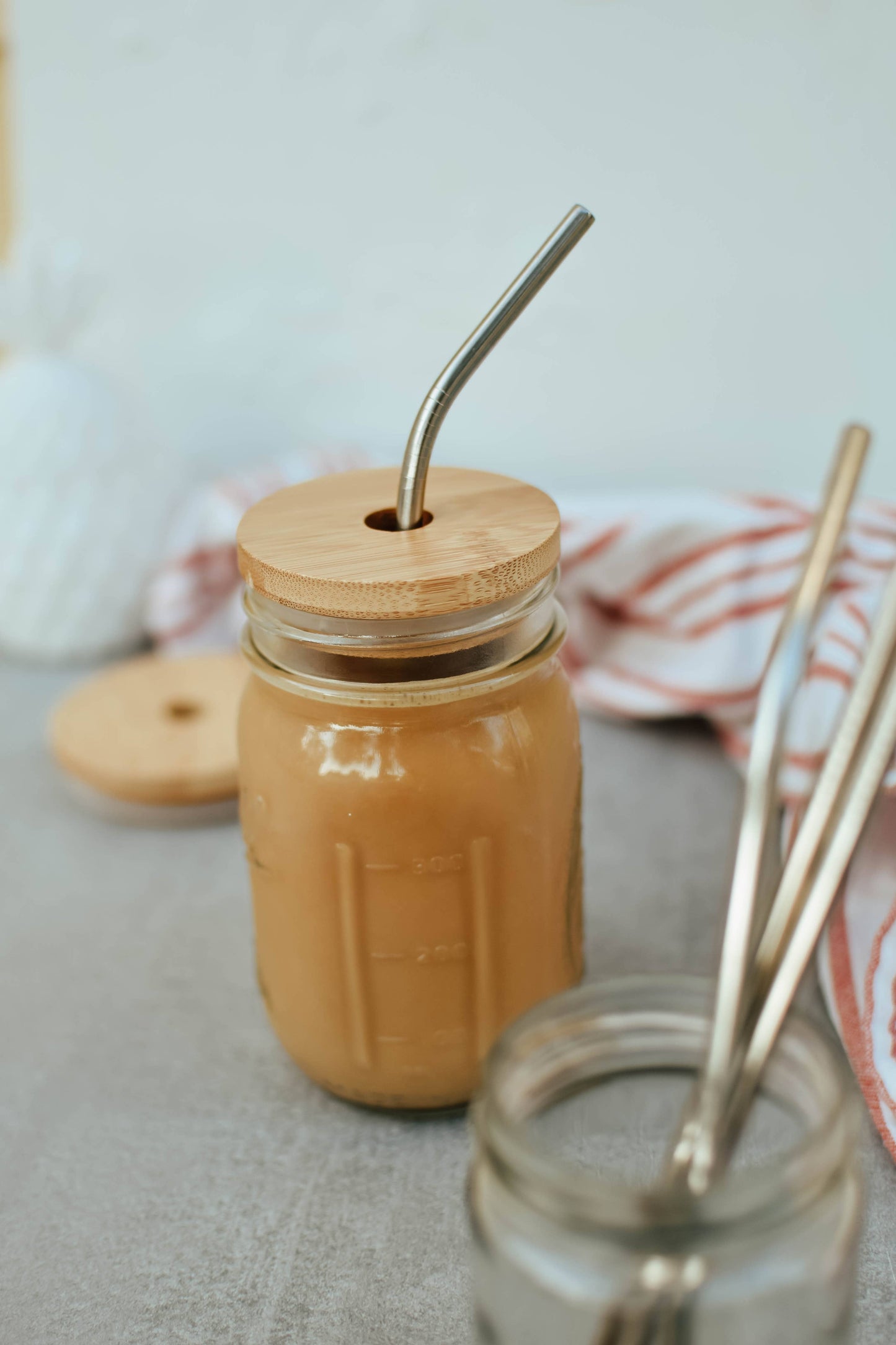 Zefiro - Bamboo Jar Lid Regular Mouth WITH HOLE