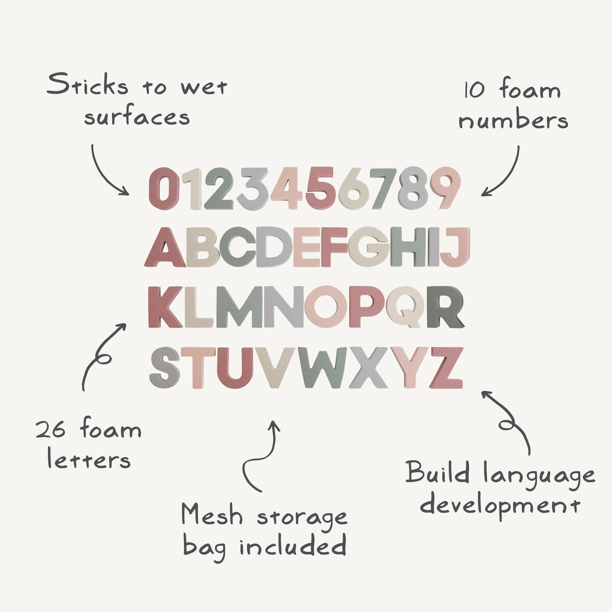 Letters & Numbers Bath Play Set