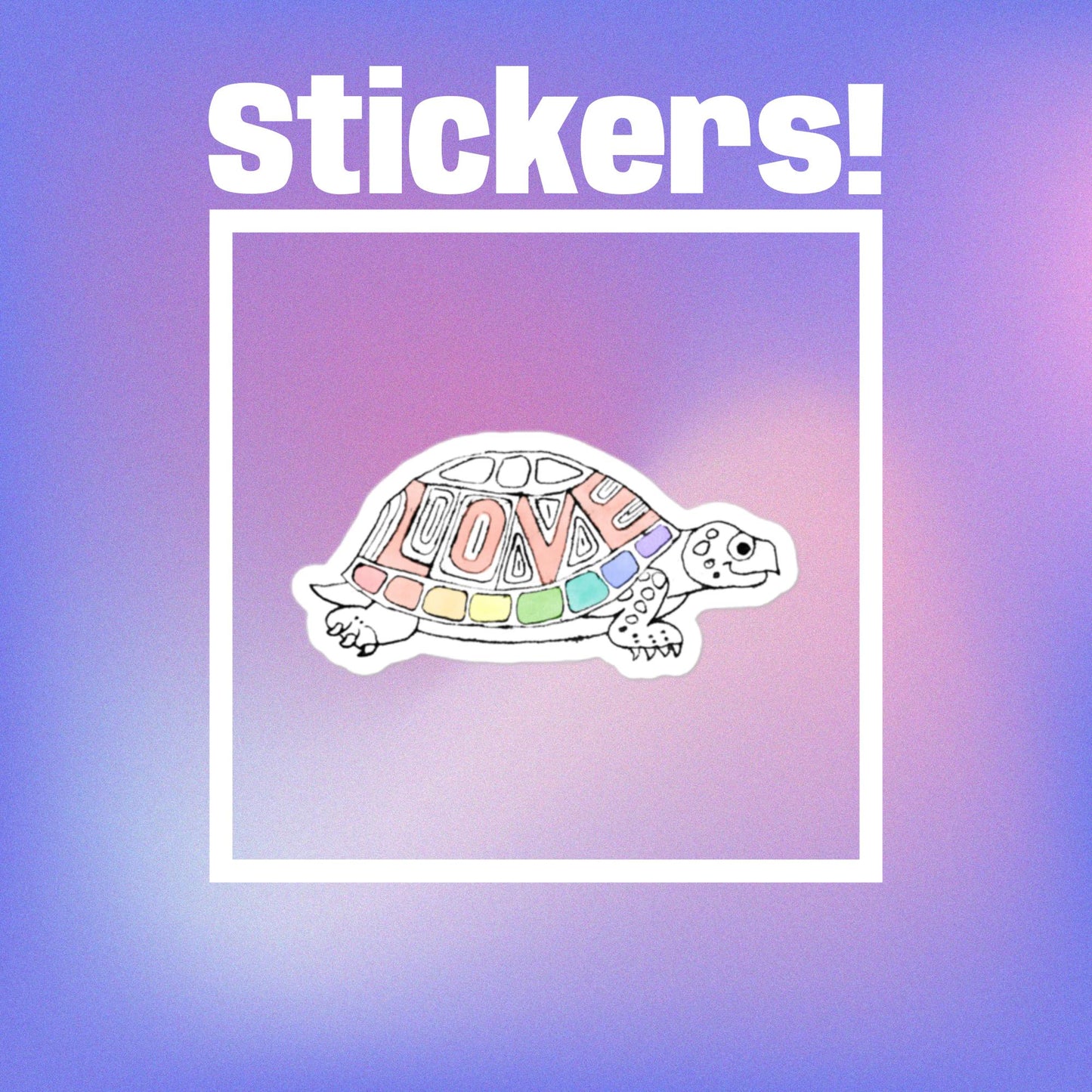 Love Turtle sticker