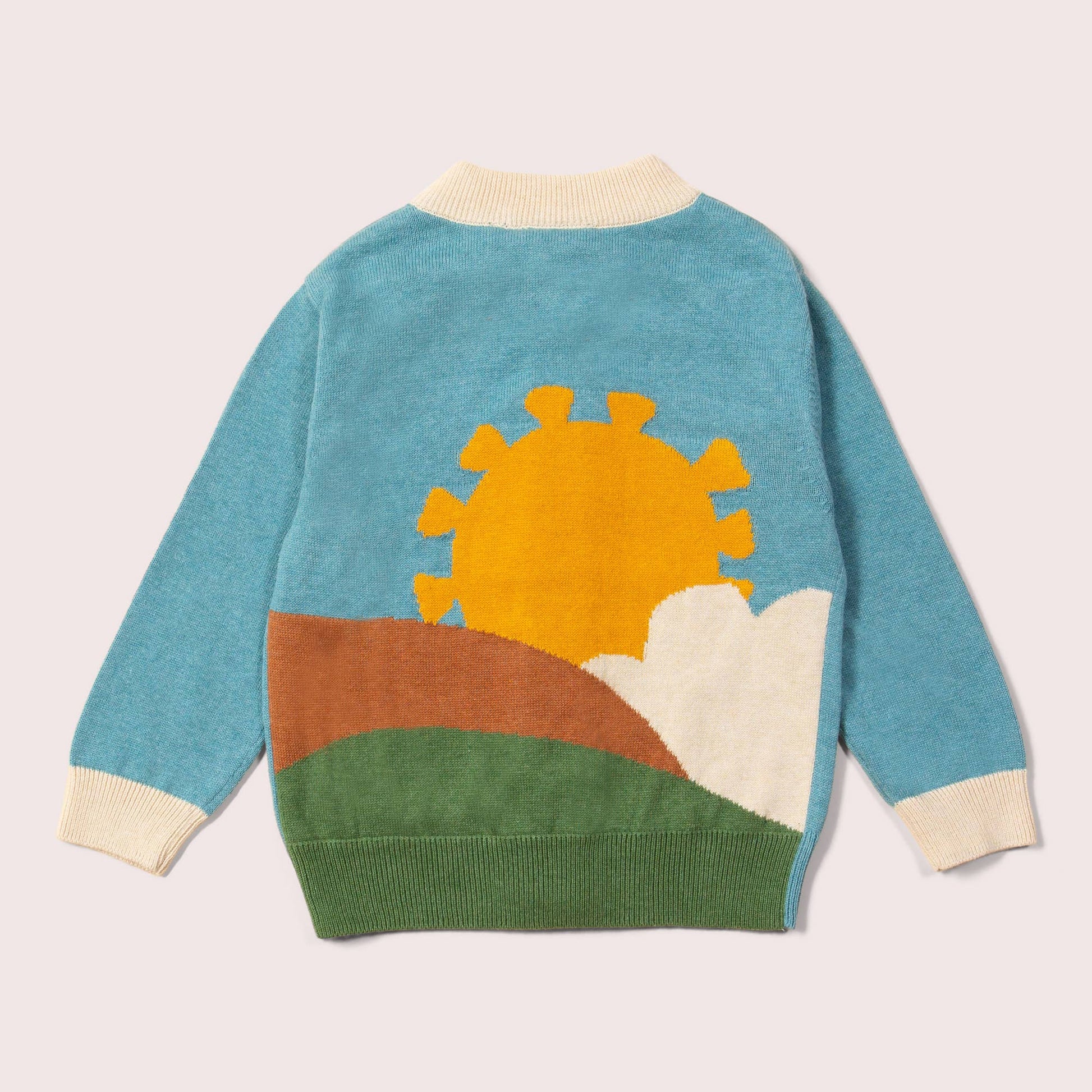 From One To Another Sunshine Design Knitted Cardigan back detail