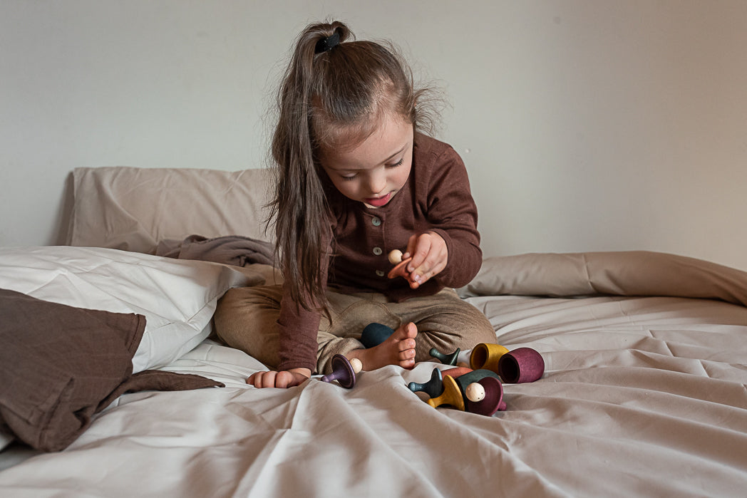 Child playing with Little Things set