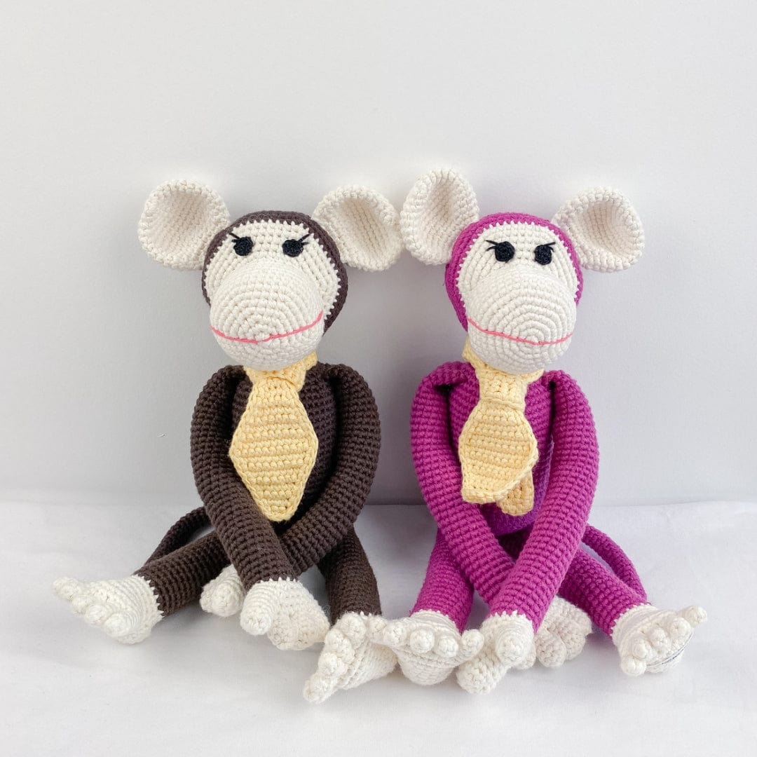 Momo the monkey - brown