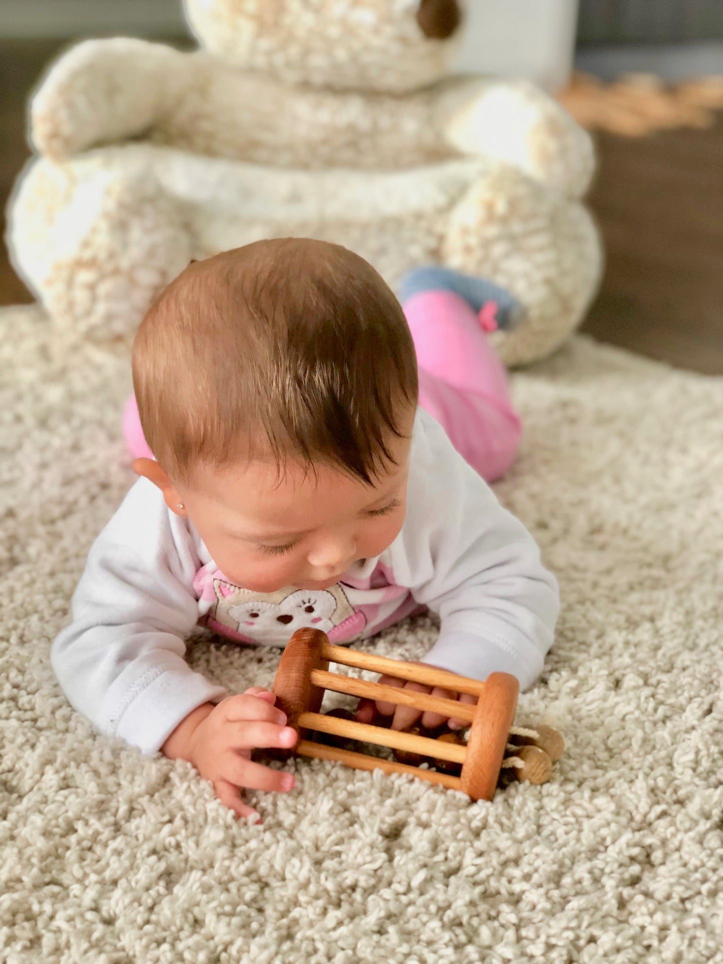 Montessori Rattle with Rolling Balls