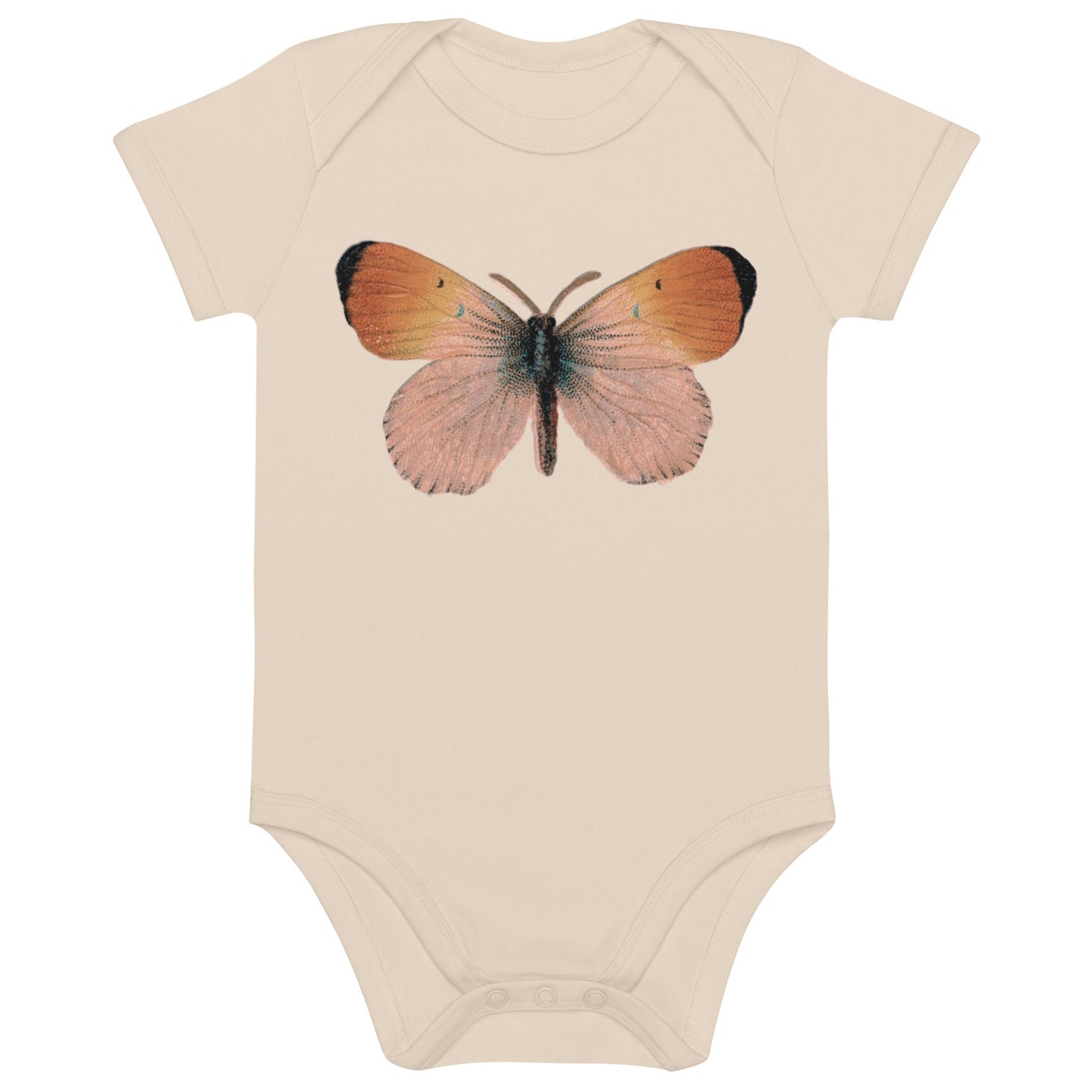 Two Owls Little Rose Butterfly Organic cotton baby romper