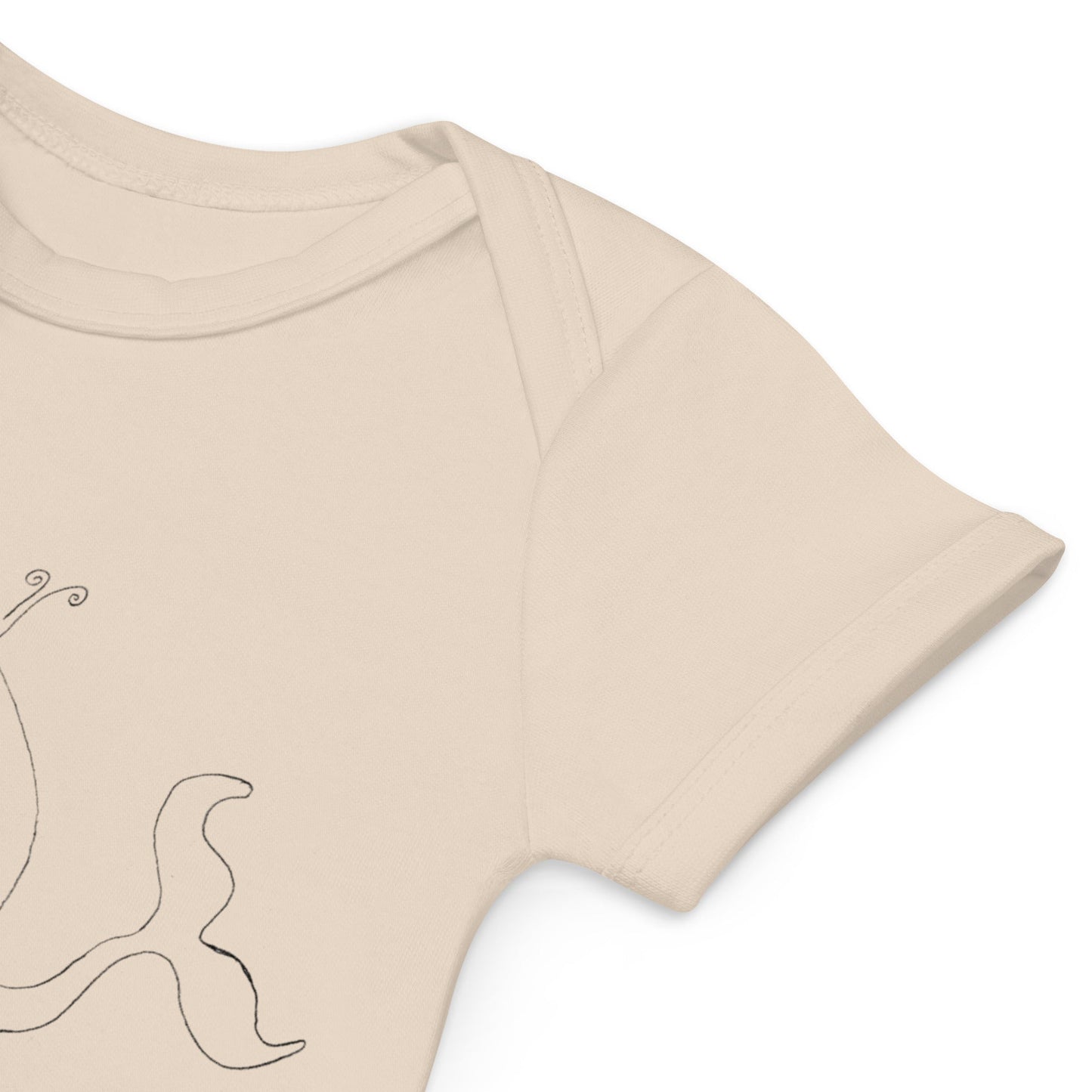 Two Owls LOVE Whale Organic cotton baby romper