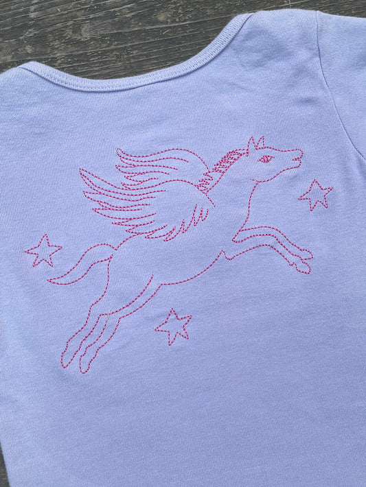 Pegasus and Stars Embroidered Baby Tee