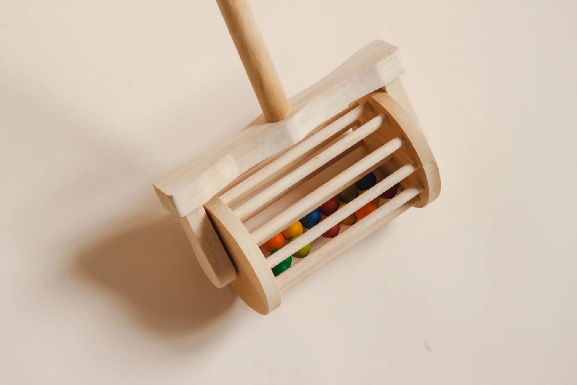 head detail for wooden mower push toy