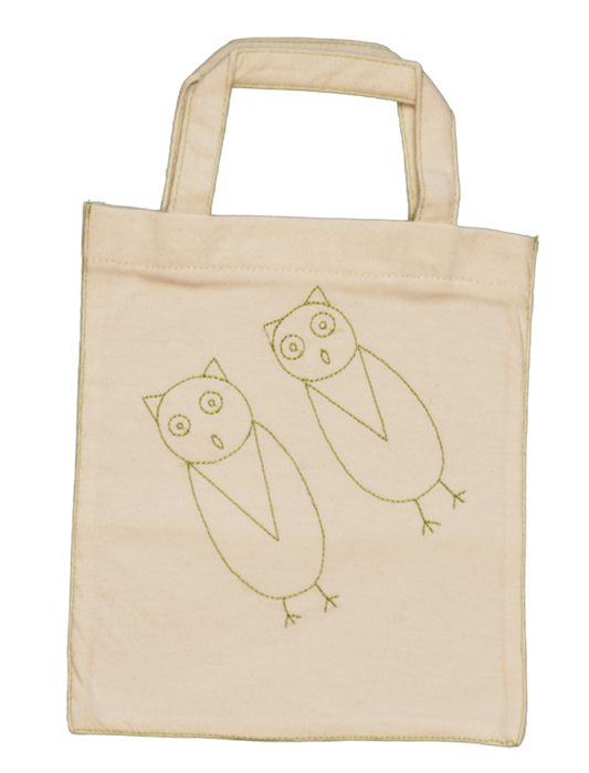 TwOOwls Play Bag with Green Owls