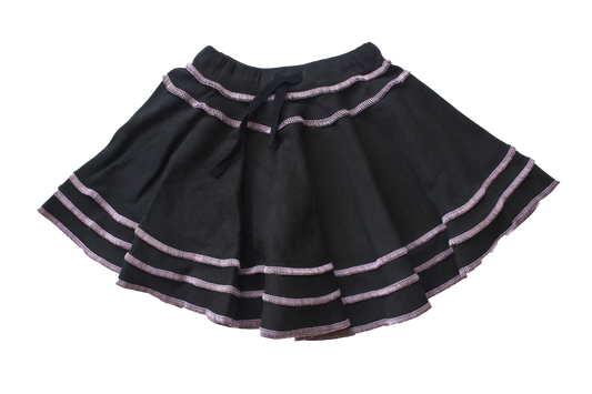 Organic Black Toddler ChaCha Skirt