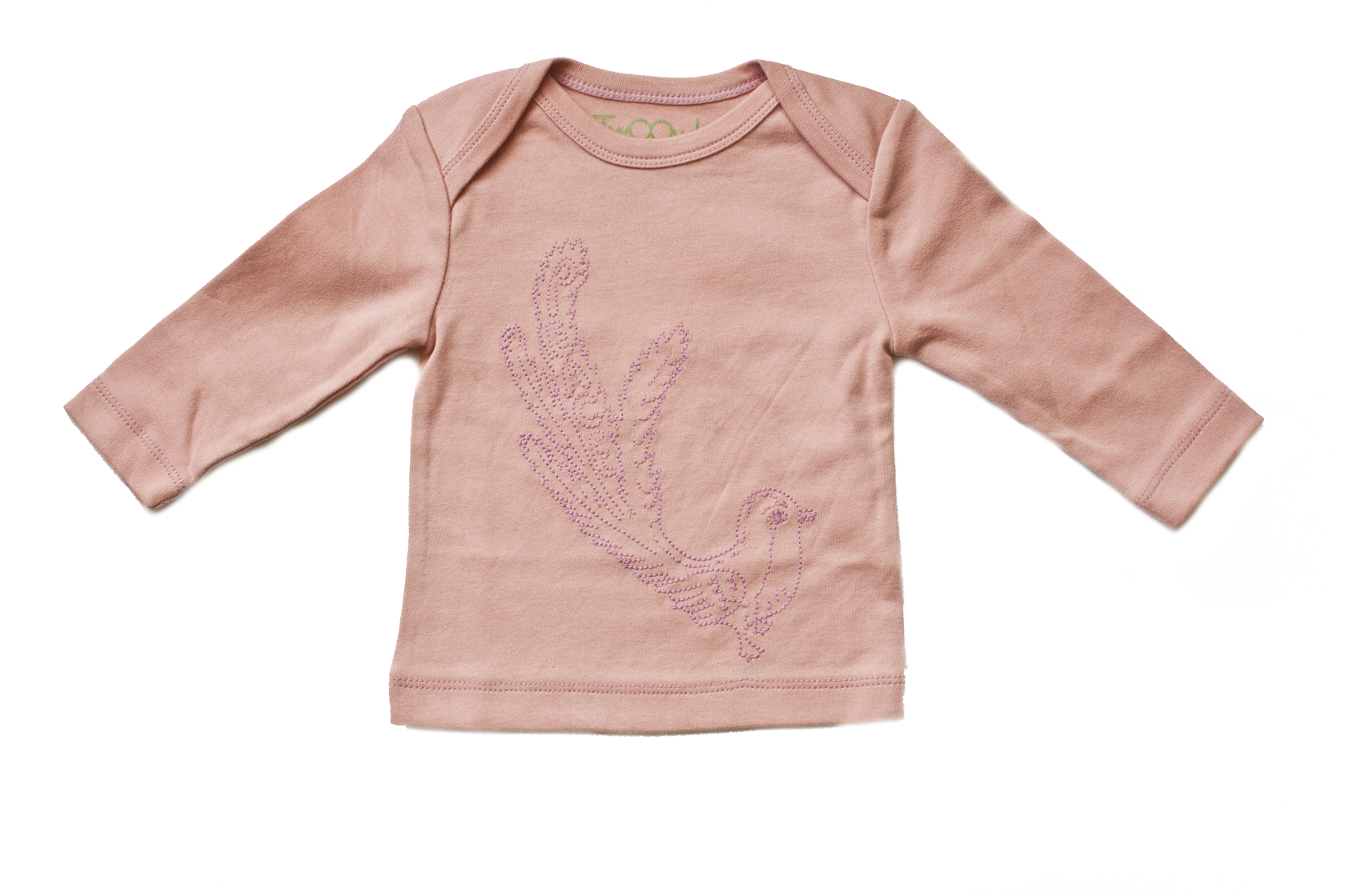 Pink Peace Bird Baby Long Sleeve Tee