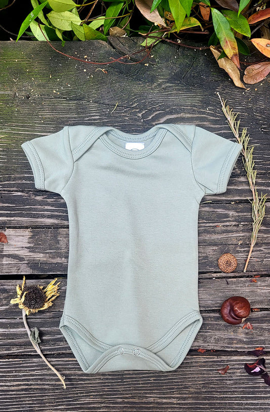 Sage Short Sleeve Onesie by baby nesh