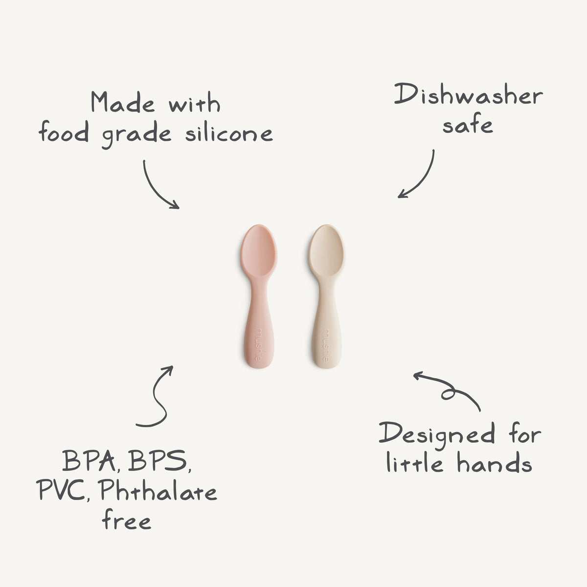Silicone Toddler Starter Spoons