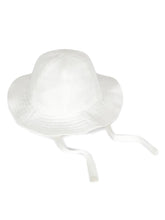 Load image into Gallery viewer, organic white muslin sun hat

