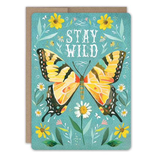 Stay Wild Butterfly Birthday Card