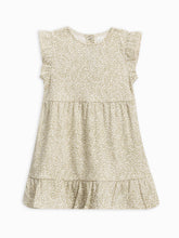 Load image into Gallery viewer, Tilly Tiered Dress in Fern + Ivory flat lay
