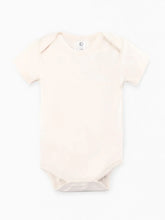 Load image into Gallery viewer, Organic Short Sleeve Onesie in Natural flat lay
