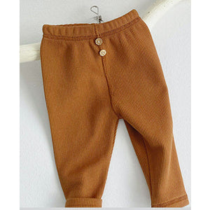 Cozy Ribbed pants in brown