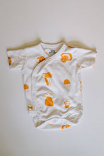 Load image into Gallery viewer, Mushroom baby bodysuit flat lay
