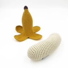 Load image into Gallery viewer, Banana Rattle 100% organic cotton
