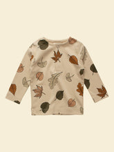 Load image into Gallery viewer, Organic Autumn Leaf Long-Sleeve Tee flat lay
