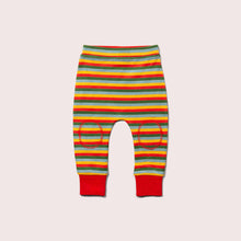 Load image into Gallery viewer, rainbow stripes knee patch joggers
