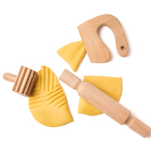 Load image into Gallery viewer, wooden playdough tools set of 3
