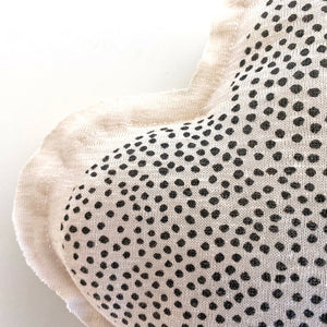 Cloud Shaped Linen Pillow - Speckled Print
