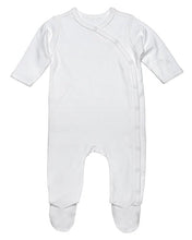 Load image into Gallery viewer, Organic Footed Baby Romper 3-6m
