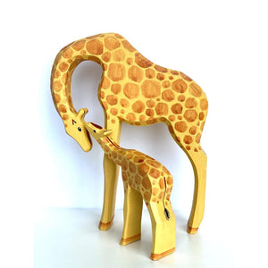 Hand Carved Giraffe Set