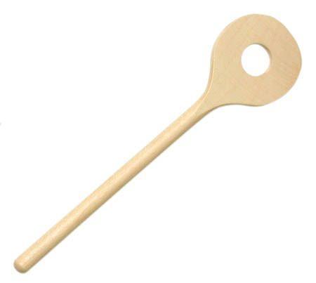 Round Wooden Spoon w/Hole