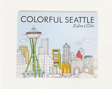 Load image into Gallery viewer, Colorful Seattle, a seattle coloring book
