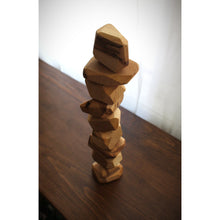 Load image into Gallery viewer, Wood Stacking Stones - Walnut
