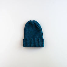 Load image into Gallery viewer, Wool Knit Cascade Hat in Aqua
