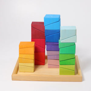 Sloping Blocks Color Towers