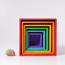 Load image into Gallery viewer, Wooden Rainbow Nesting Boxes
