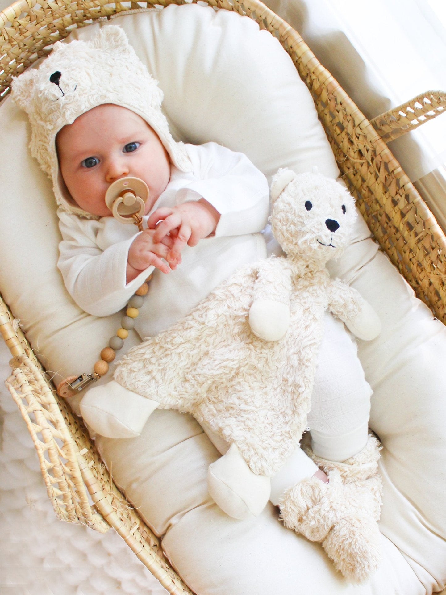 Snuggle Bear Organic Sherpa Toy