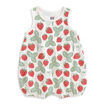 Load image into Gallery viewer, Strawberries Bubble Romper
