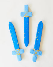 Load image into Gallery viewer, Celestial silk covered foam play swords
