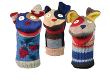 Load image into Gallery viewer, Wool Scrappy Dog Hand Puppet
