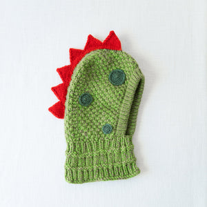 Dinosaur knitted hood by andes gifts