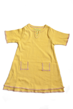 Load image into Gallery viewer, Organic Marigold Baby Tunic Pocket Dress
