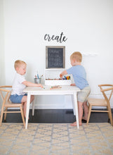 Load image into Gallery viewer, Natural crescent chairs by Milton and Goose in playroom
