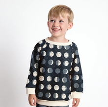 Load image into Gallery viewer, Organic Moons Night Sky Sweatshirt by winter water factory
