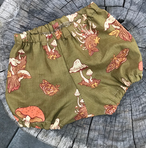 Mushrooms & Moths Baby Top and Bloomers Set