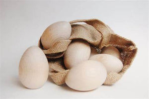 Natural Wood Eggs